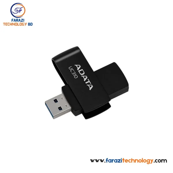 ADATA 64GB UC310 Black USB 3.2 Pen Drive - Image 2