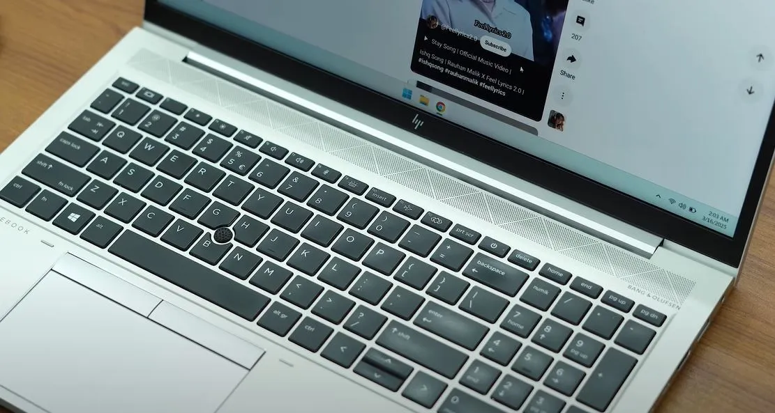 HP EliteBook 850 G7 Core i5 10th Gen keyboard