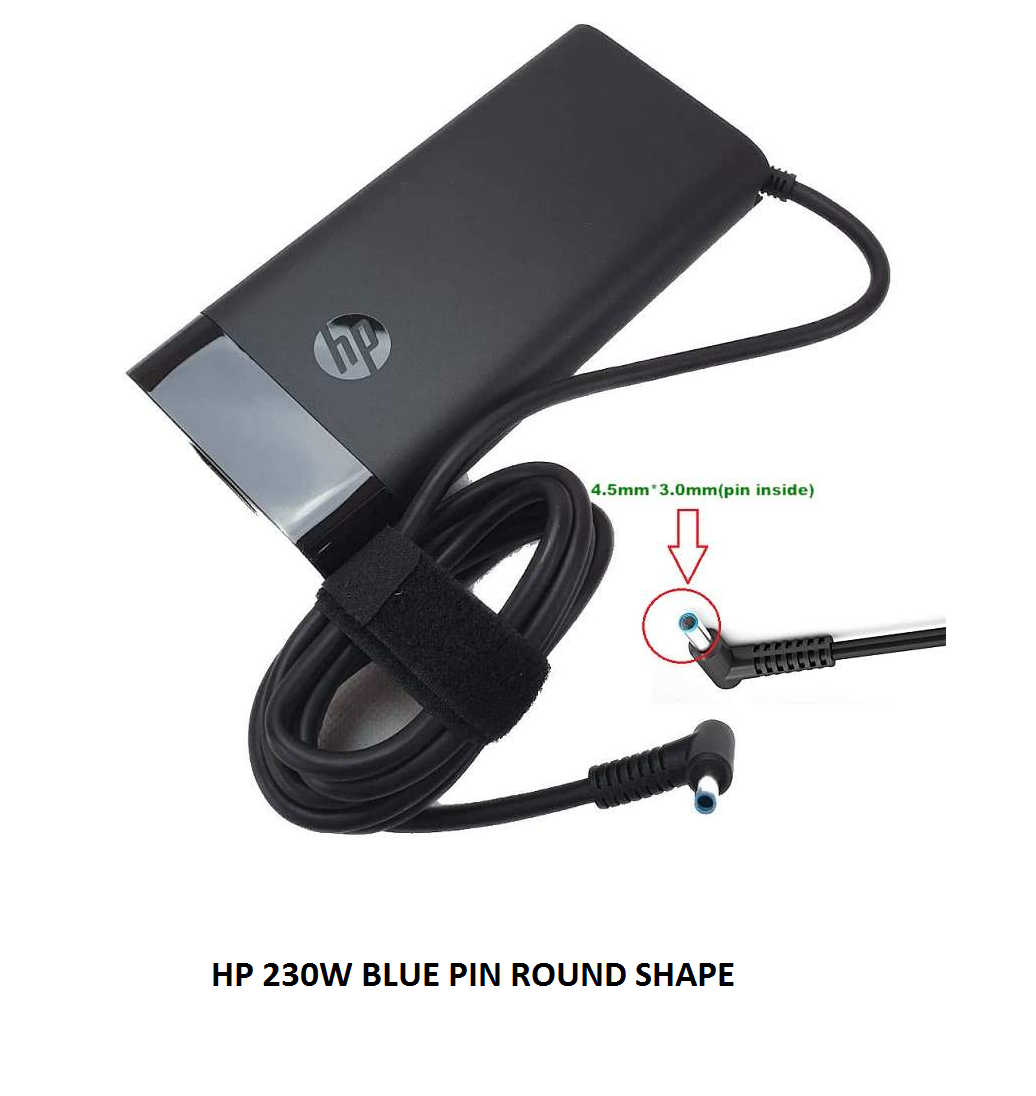 HP 230W BLUE PIN ROUND SHAPE LAPTOP ADAPTER / CHARGER