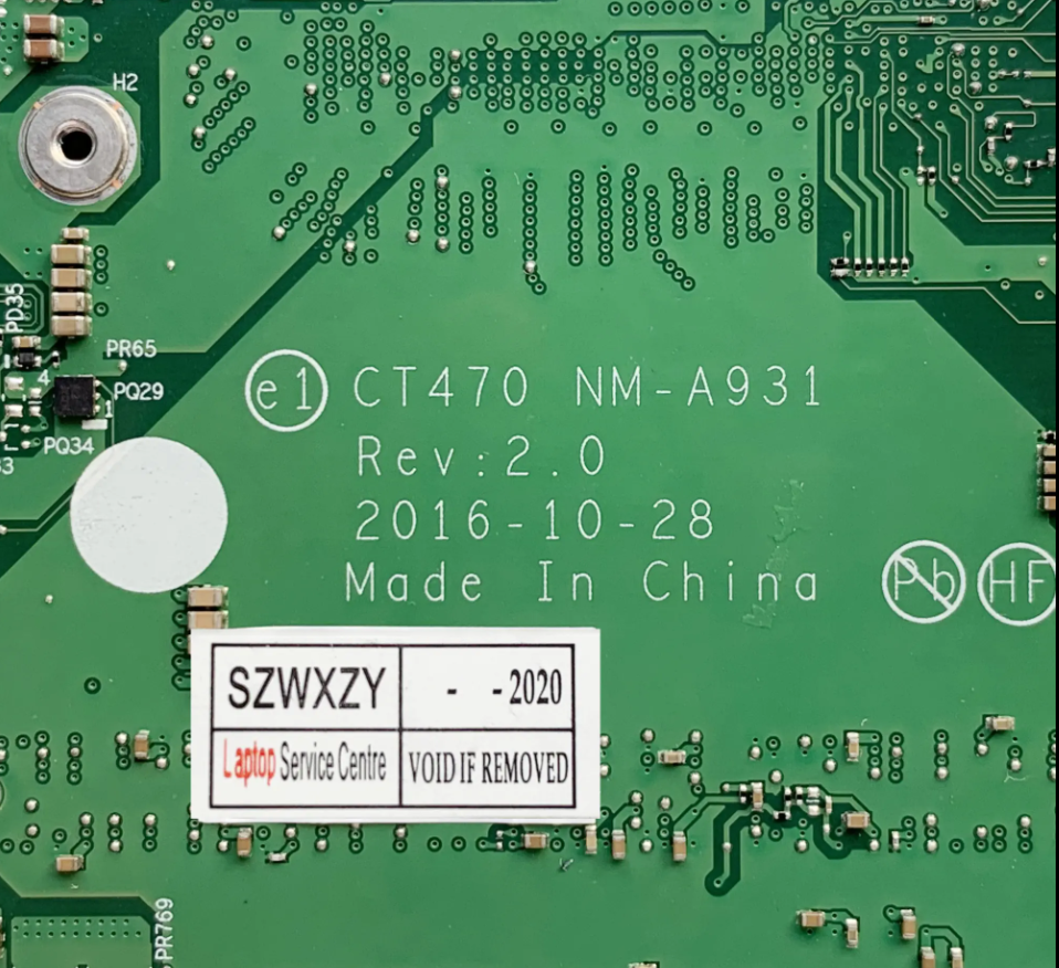 Thinkpad T470 With i5-6300U Laptop Motherboard DDR4 - Image 2